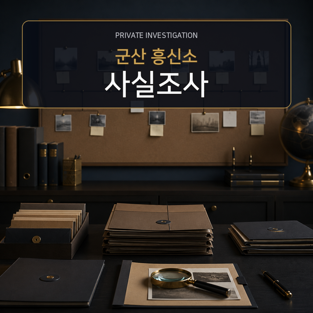 군산 사실관계 조사 전문 흥신소