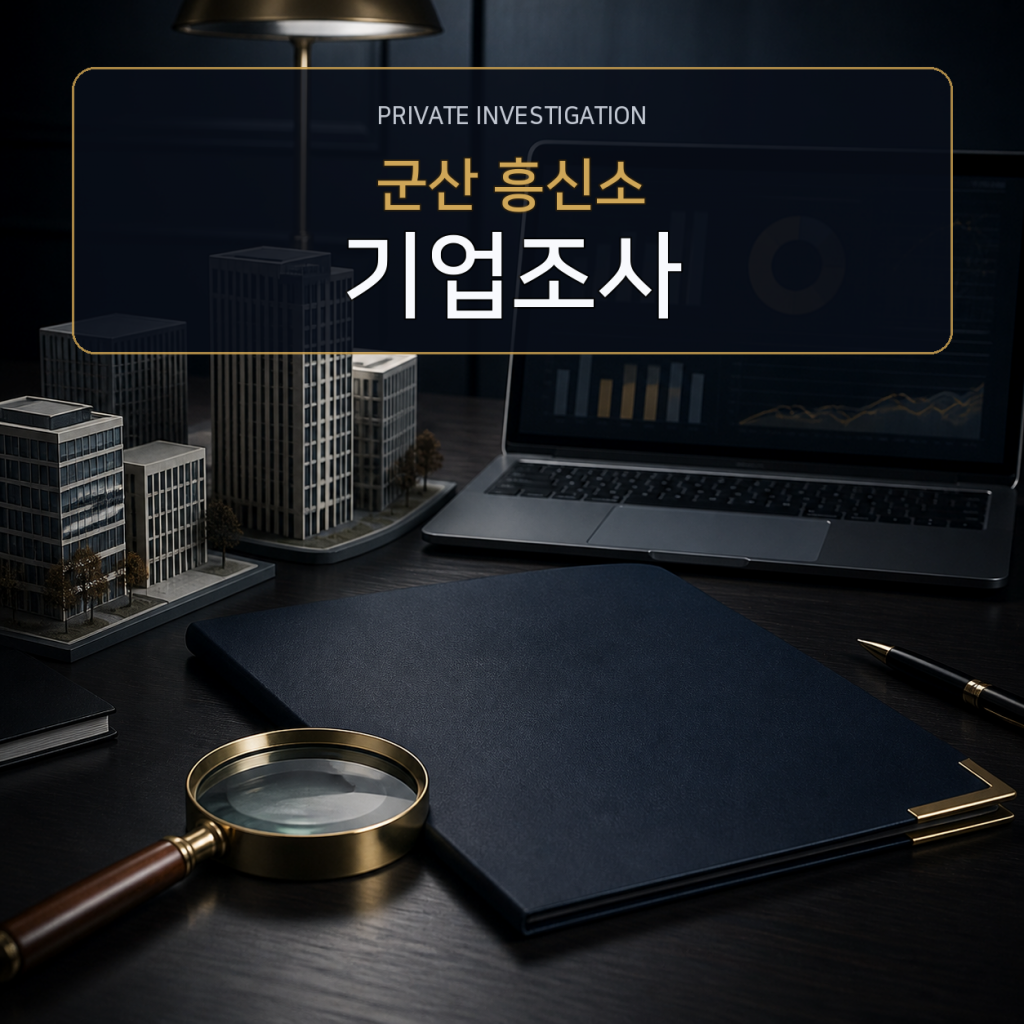 군산 기업·거래처 조사 전문 흥신소
