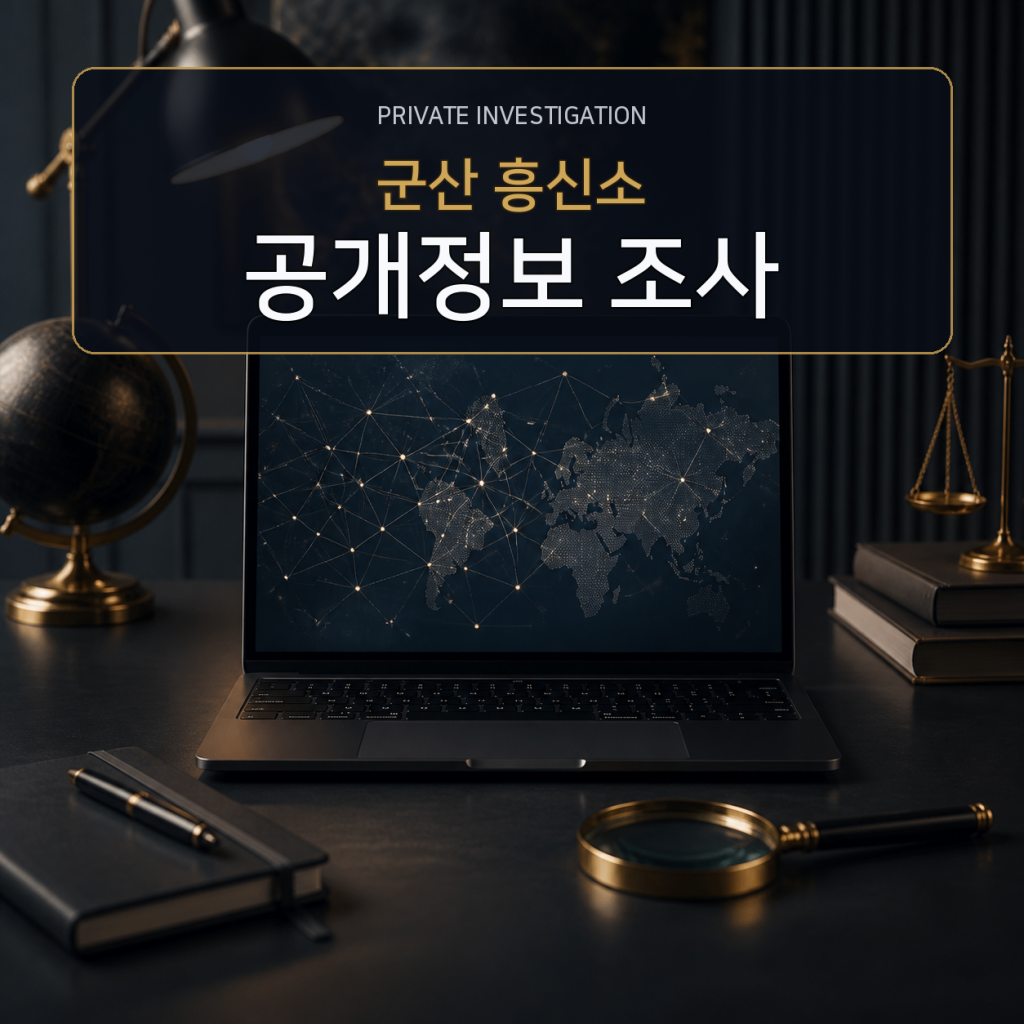 군산 디지털 공개정보 조사 전문 흥신소