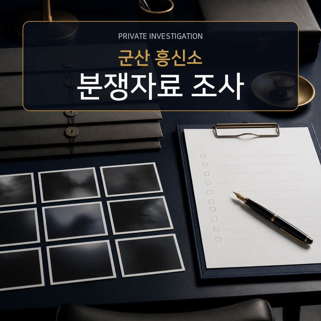 군산 분쟁자료 조사 전문 흥신소